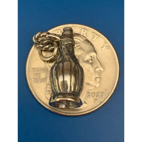 Wine Jug Sterling Silver Jewelry Charm #vino #decanter #carafe #party - Picture 3 of 4